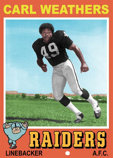 carl weathers nfl card